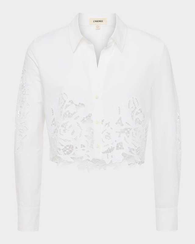 Seychelle Cropped Button-Front Shirt